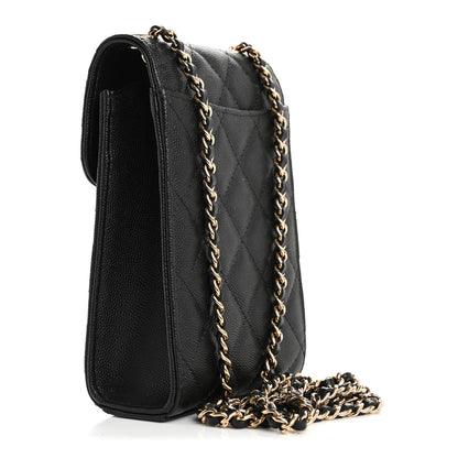 Chanel Caviar Quilted Classic Phone Holder Black 3 of 16