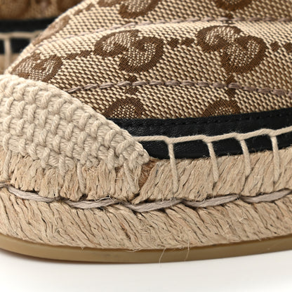 Gucci Monogram Matelasse Diagonal GG Marmont Espadrilles 39.5 Beige Ebony Black 11 of 12