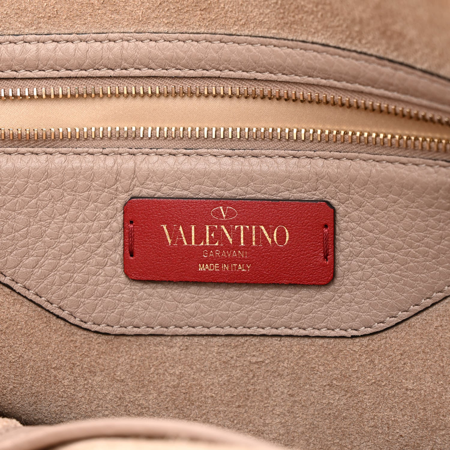 Valentino Garavani Grained Calfskin Rockstud Shoulder Tote Poudre 6 of 15