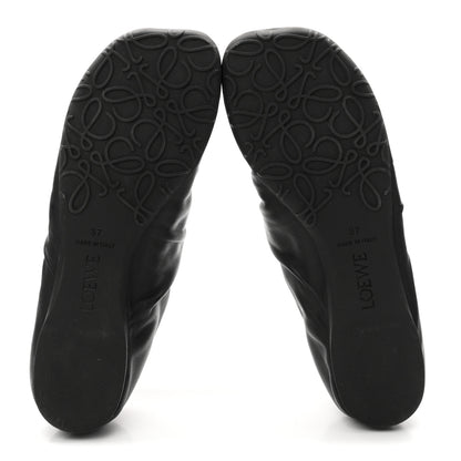 Loewe Lambskin Pebble Ballerina Flats 37 Black 6 of 10