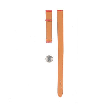 Hermes Epsom Heure H Hour Watch MM Double Tour Strap Rouge Casaque 2 of 7