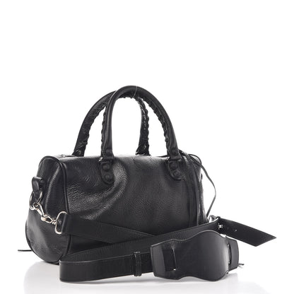 Balenciaga Matte Goatskin Rubber Covered Classic Hardware Mini Twiggy Black 3 of 9