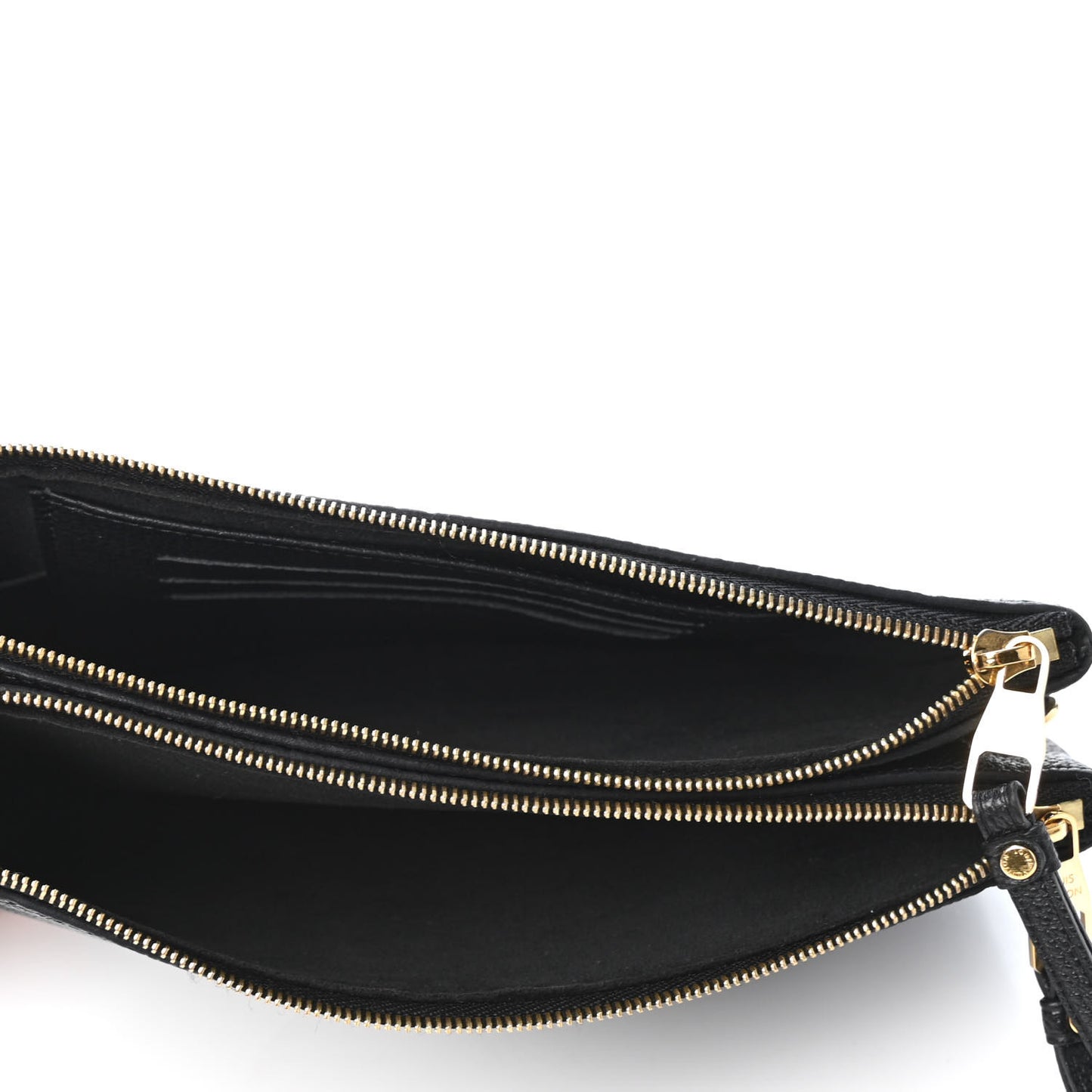 Empreinte Double Zip Pochette Black