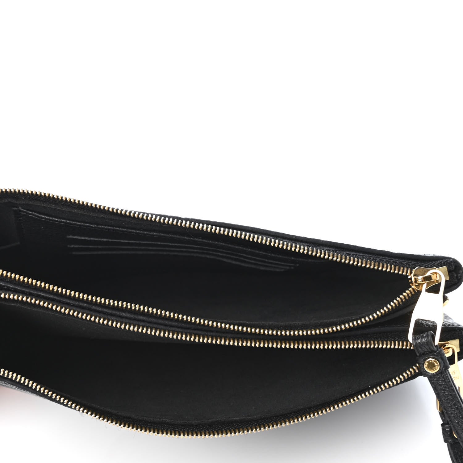 Louis Vuitton Empreinte Double Zip Pochette Black 4 of 4