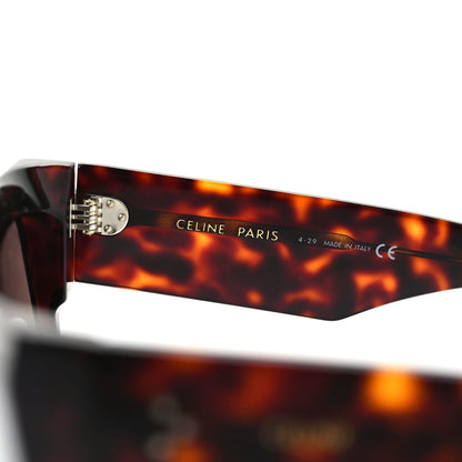 Celine Acetate Rectangular Sunglasses Dark Havana 7 of 7