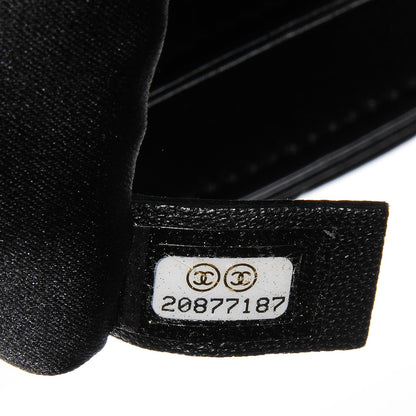 Chanel Lambskin Quilted Large Easy Carry Shopping Tote Black 7 of 9
