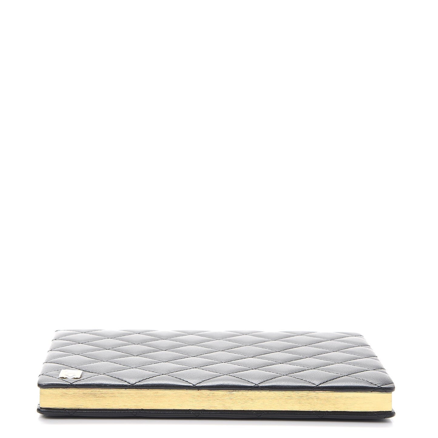 Lambskin Quilted Notebook Black