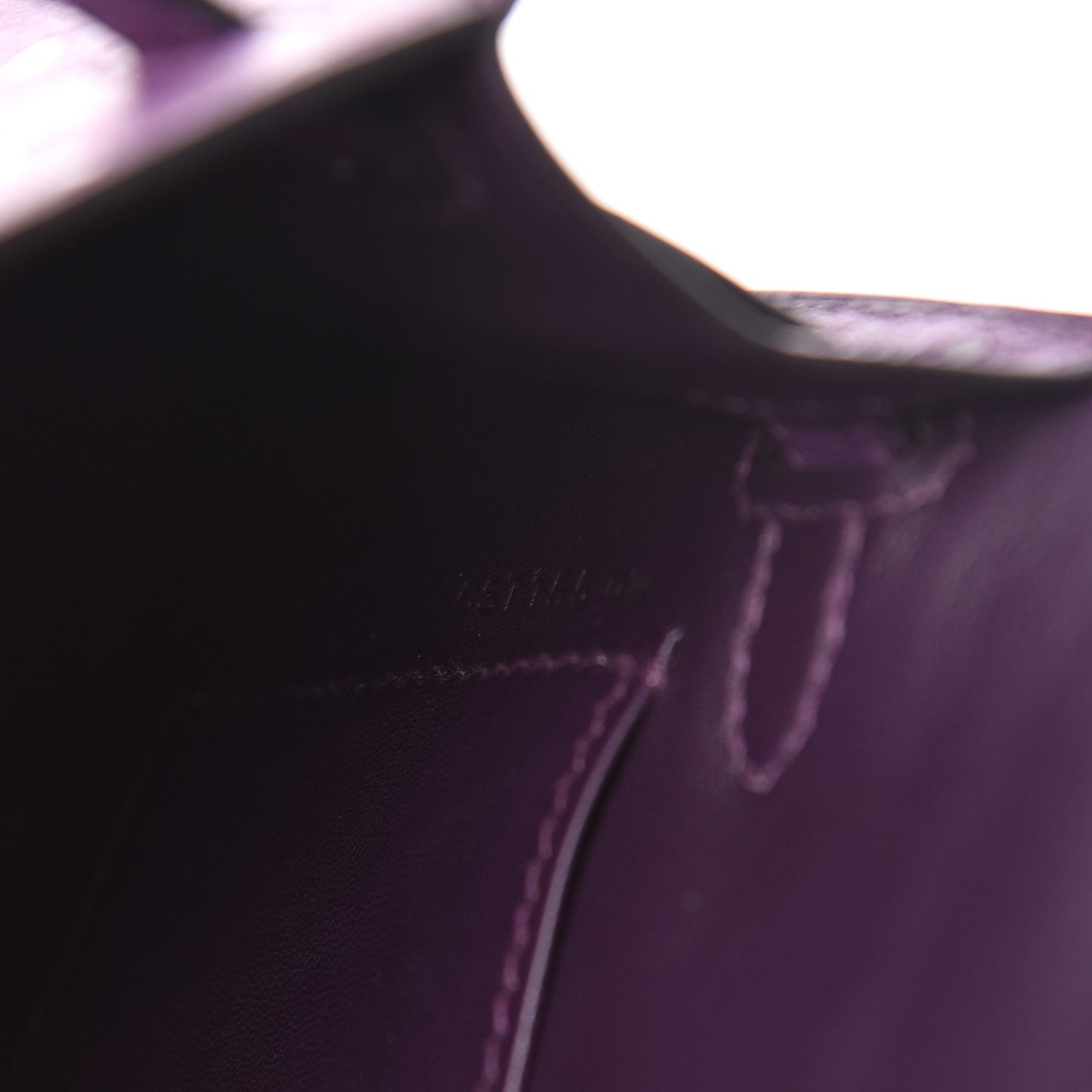 Ostrich Kelly Sellier Mini 20 Violine