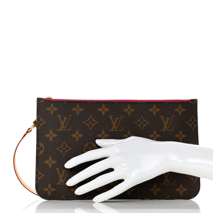 Louis Vuitton Monogram Neverfull MM GM Pochette Pivoine 2 of 6
