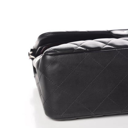 Chanel Lambskin Quilted Jumbo Double Flap Black 9 of 11