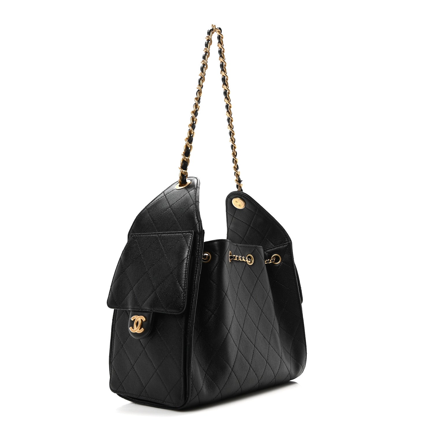 Chanel Caviar Quilted Small Chanel 25 Handbag Black 3 of 11