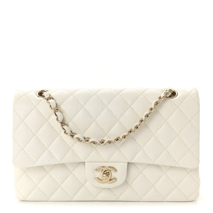 Chanel Caviar Quilted Medium Double Flap White 1 of 11