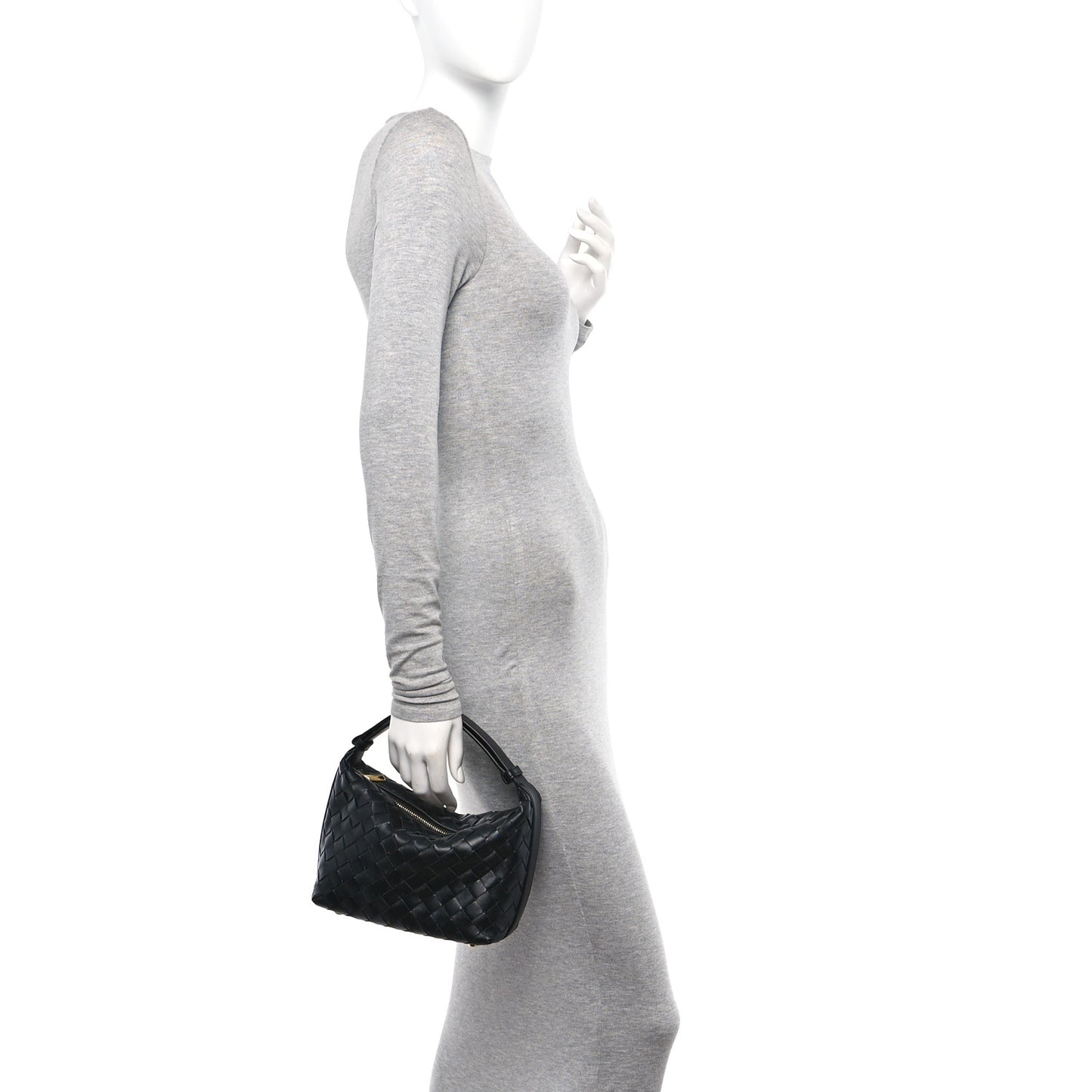 Calfskin Nappa Intrecciato Mini Wallace Black