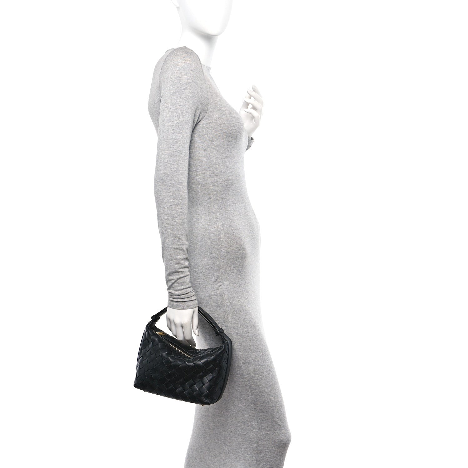 Bottega Veneta Calfskin Nappa Intrecciato Mini Wallace Black 2 of 11