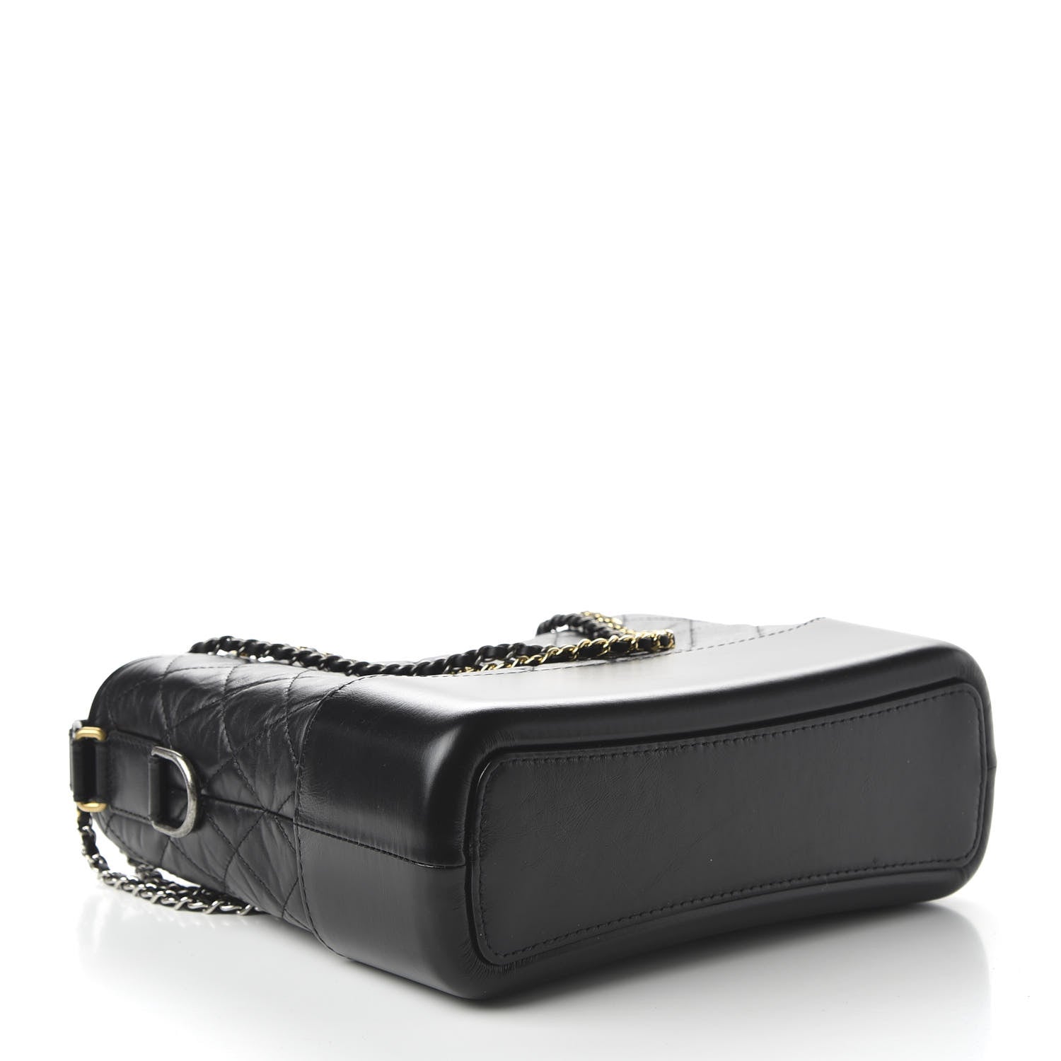 Chanel Aged Calfskin Quilted Medium Gabrielle Hobo Black 4 of 11