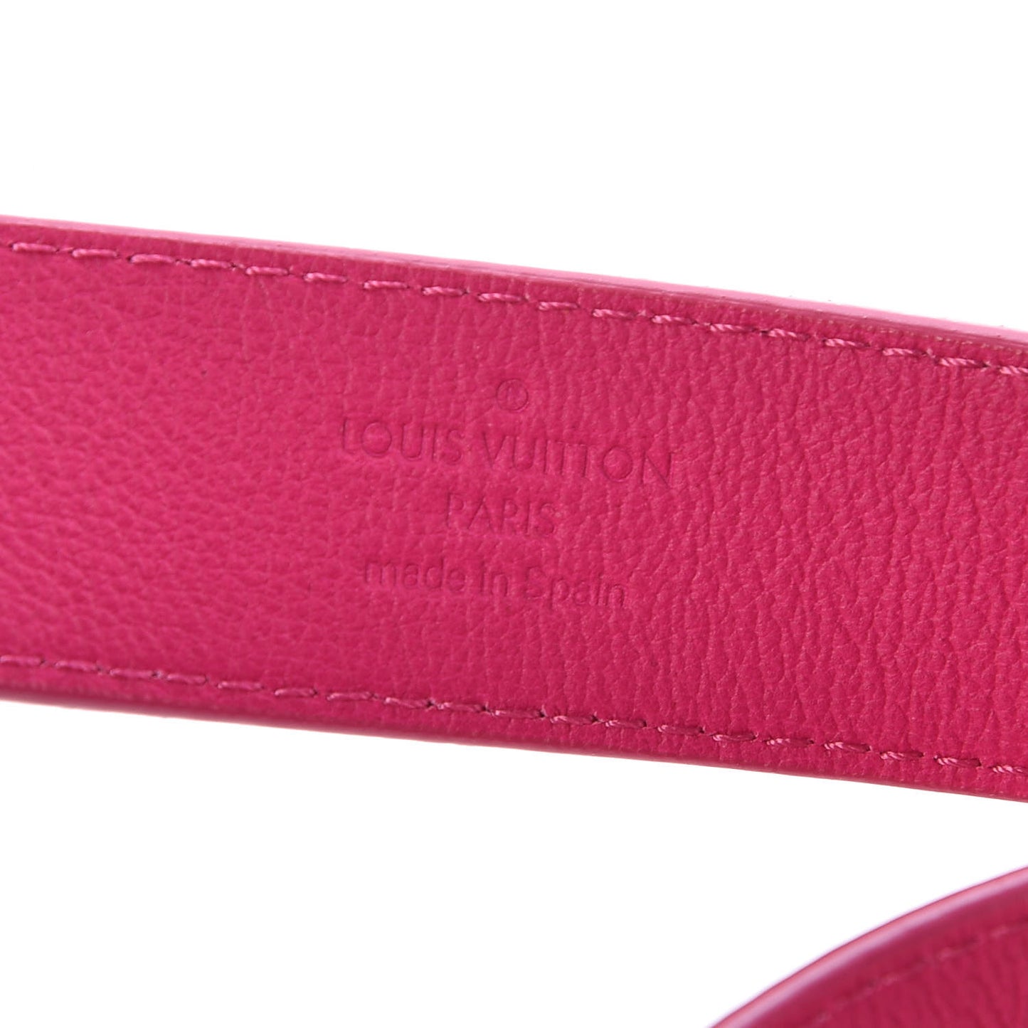 Taurillon Calfskin Essential V 30mm Belt 85 34 Fuchsia