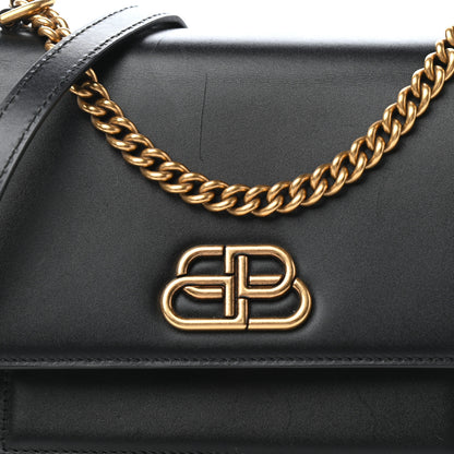 Balenciaga Box Calfskin S Sharp Chain Shoulder Bag Black 9 of 9
