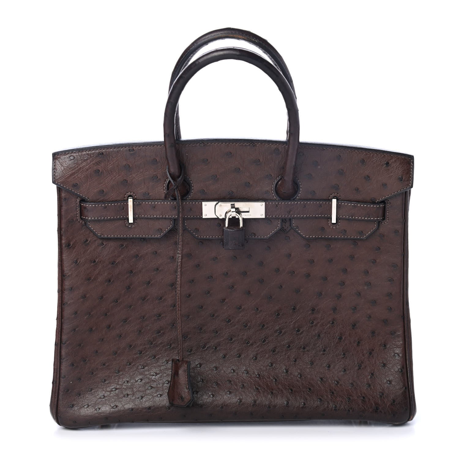 Hermes Ostrich Birkin 35 Chocolate 1 of 10