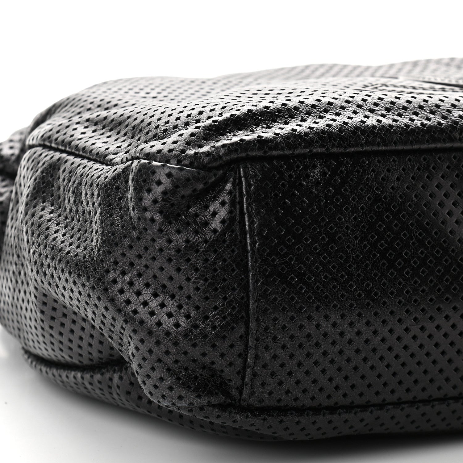 Chanel Glazed Calfskin Perforated Medium Rodeo Drive Tote Black 7 of 8