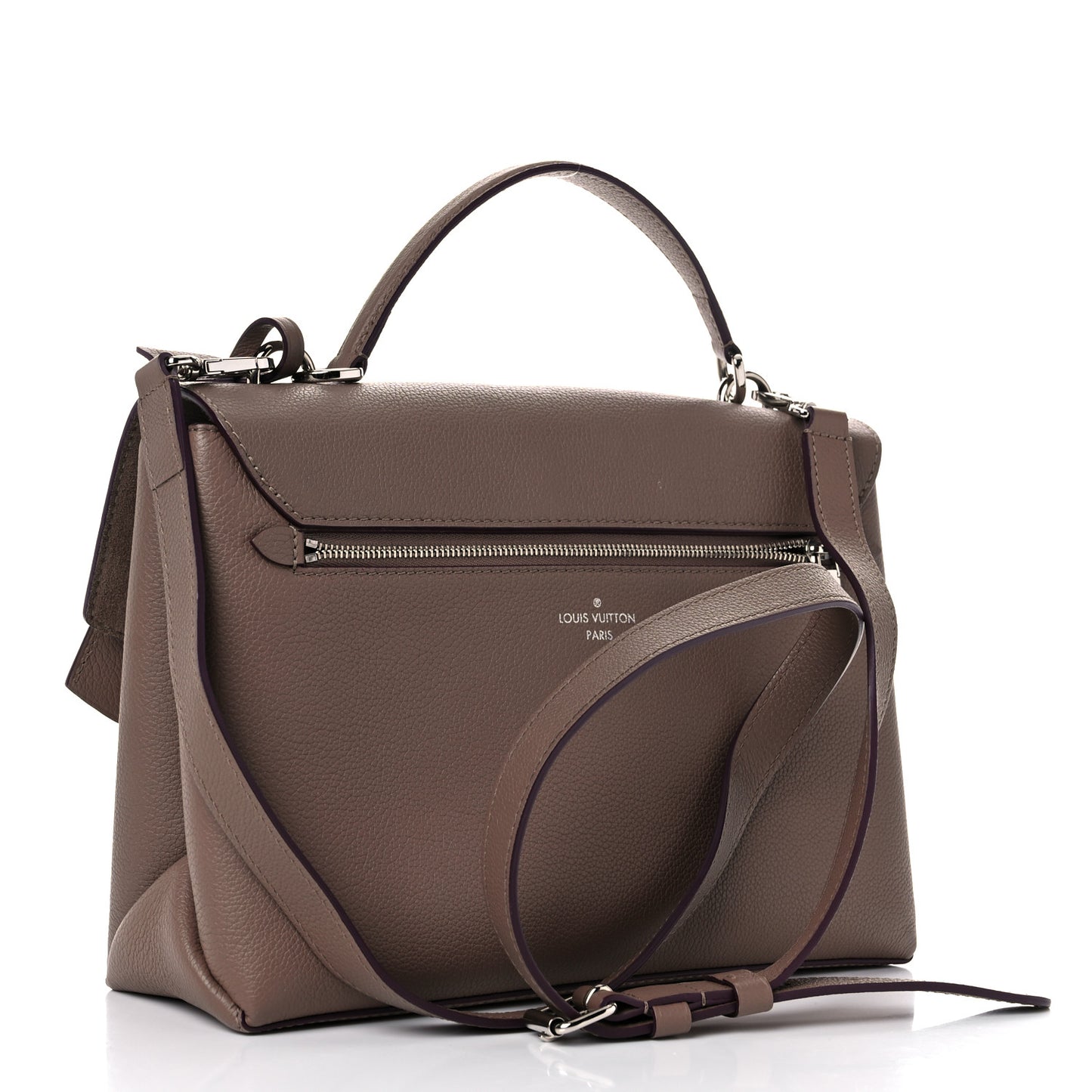 Soft Calfskin My Lockme Top Handle Taupe Glace