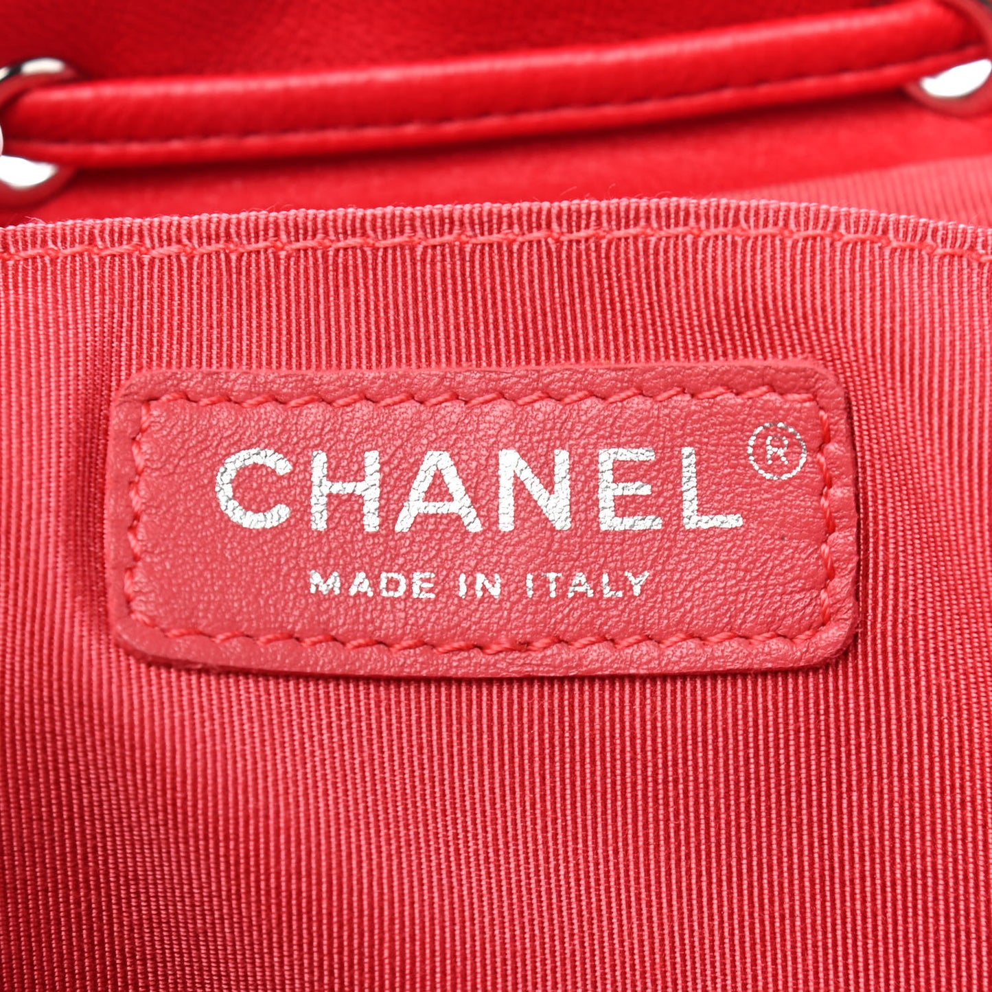 Lambskin Quilted Small Urban Spirit Backpack Red
