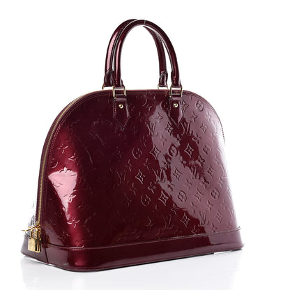 Louis Vuitton Vernis Alma GM Rouge Fauviste 3 of 12