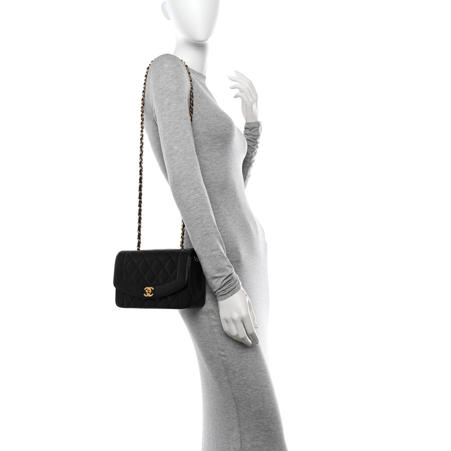 Chanel Lambskin Quilted Small Single Flap Black 2 of 11