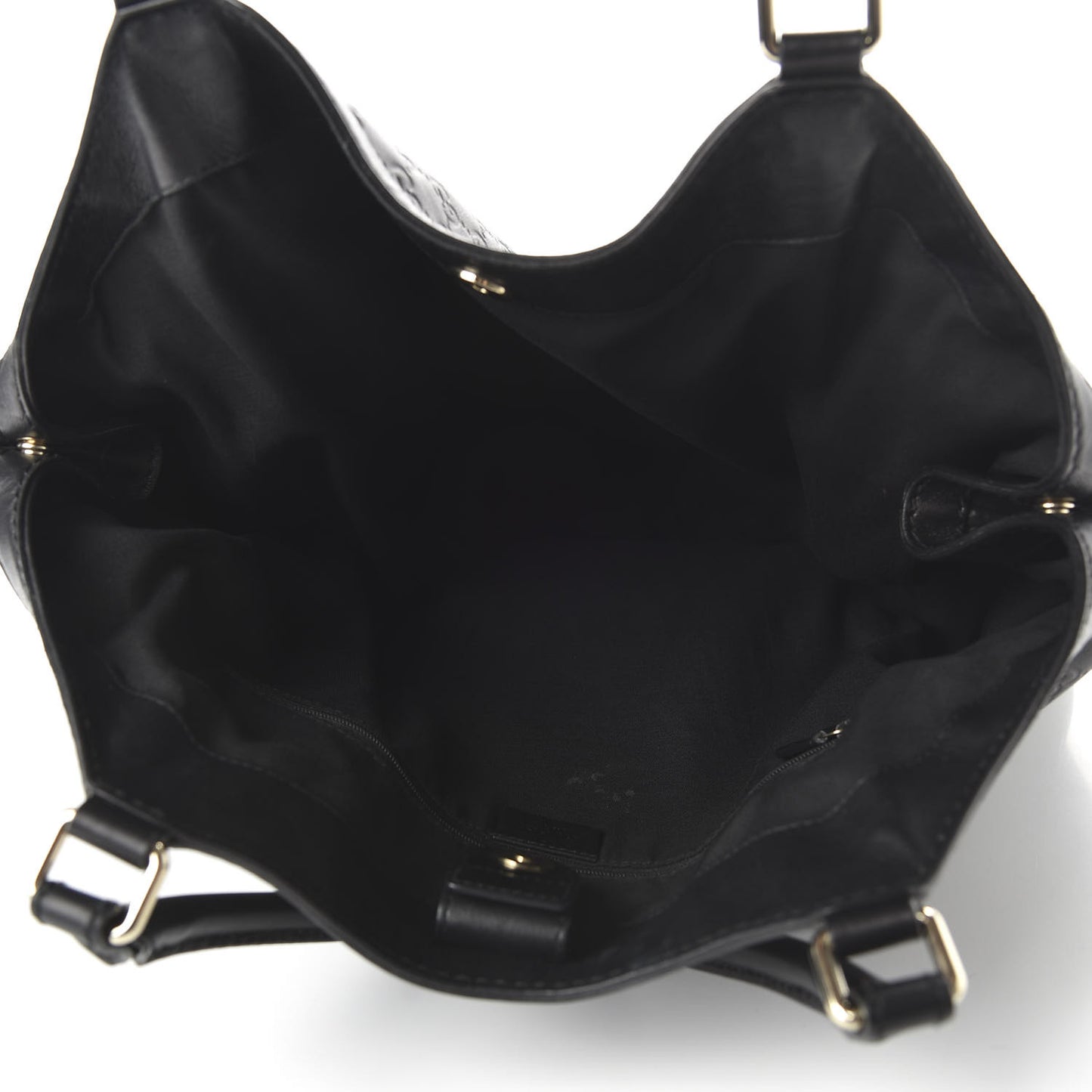 Guccissima Vitello Tender Large Sukey Tote Black