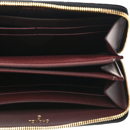Chanel Caviar Quilted Large Gusset Zip Around Wallet Black 5 of 9