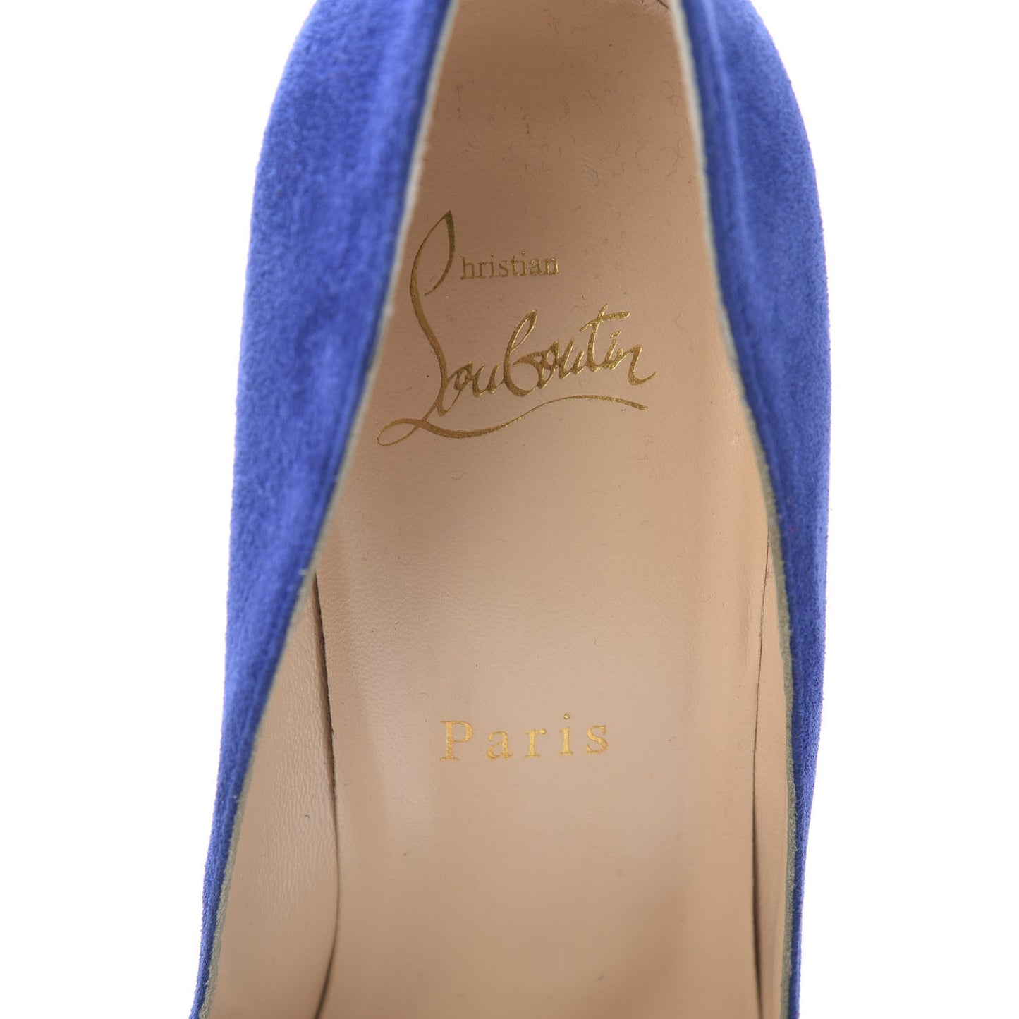 Veau Velours Pigalle Follies 100 Pumps 39 Metal Blue