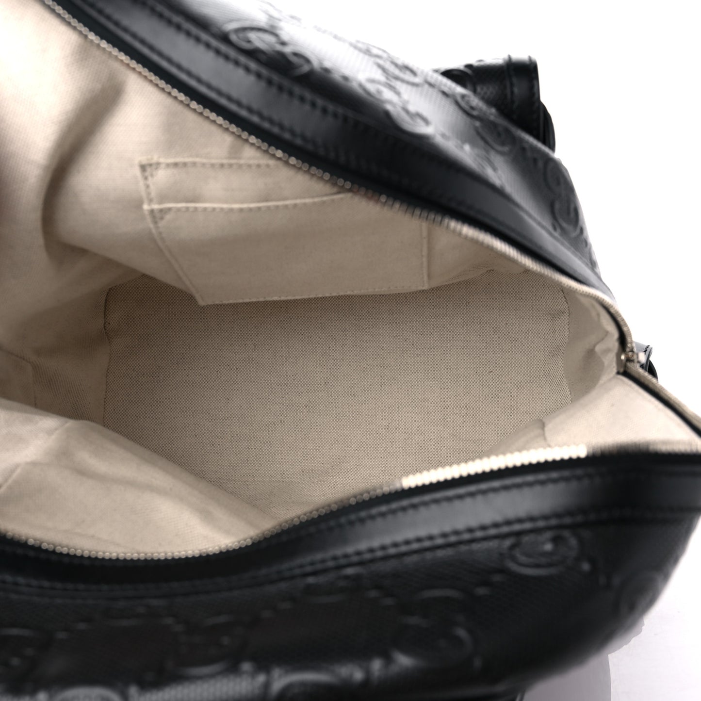 Calfskin GG Tennis Embossed Backpack Black