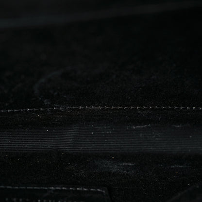 Saint Laurent Grain De Poudre Textured Mixed Matelasse Triquilt Monogram Clutch Dark Beige 12 of 12