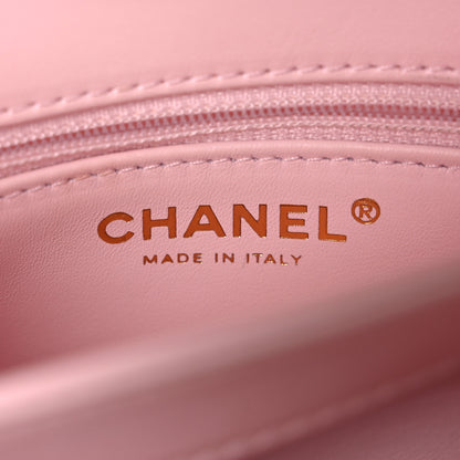 Chanel Lambskin Quilted Small Trendy CC Flap Dual Handle Bag Light Pink 7 of 15