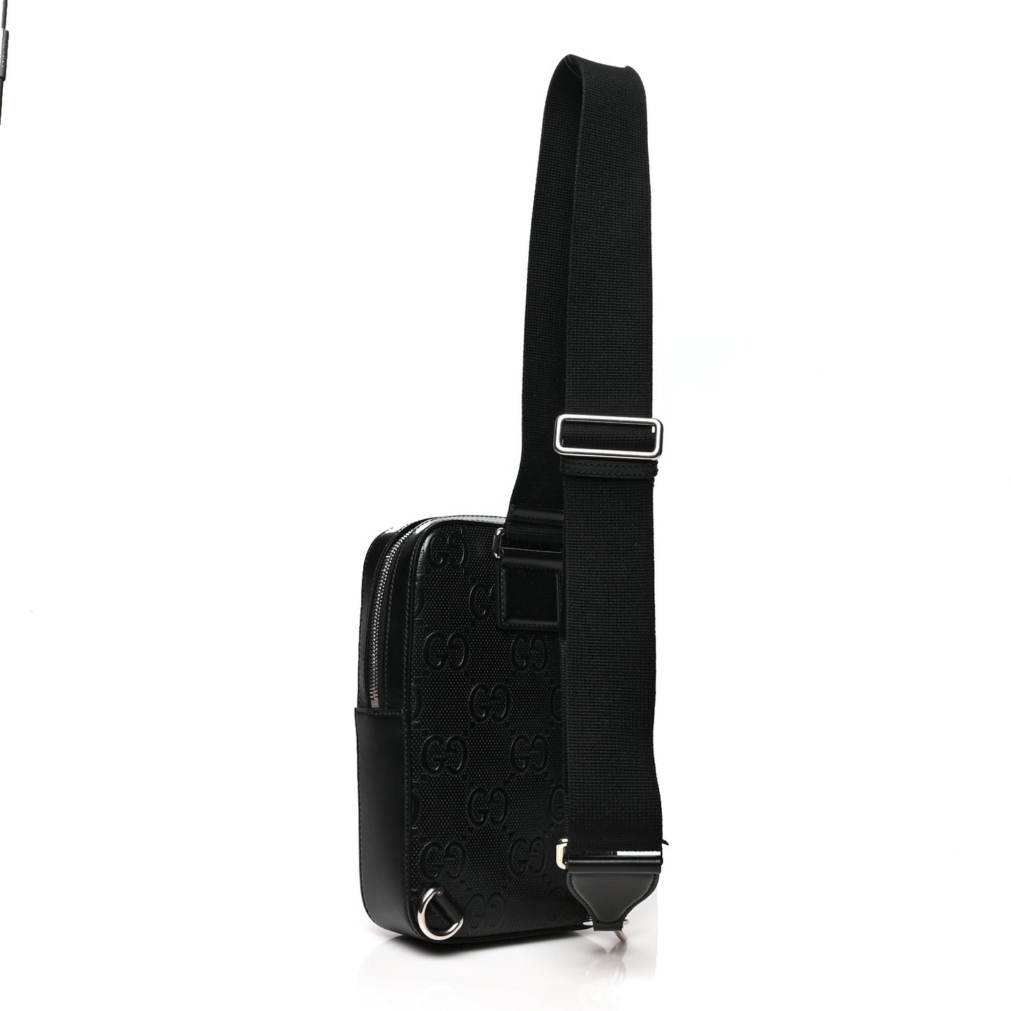 Calfskin GG Tennis Embossed Sling Backpack Black