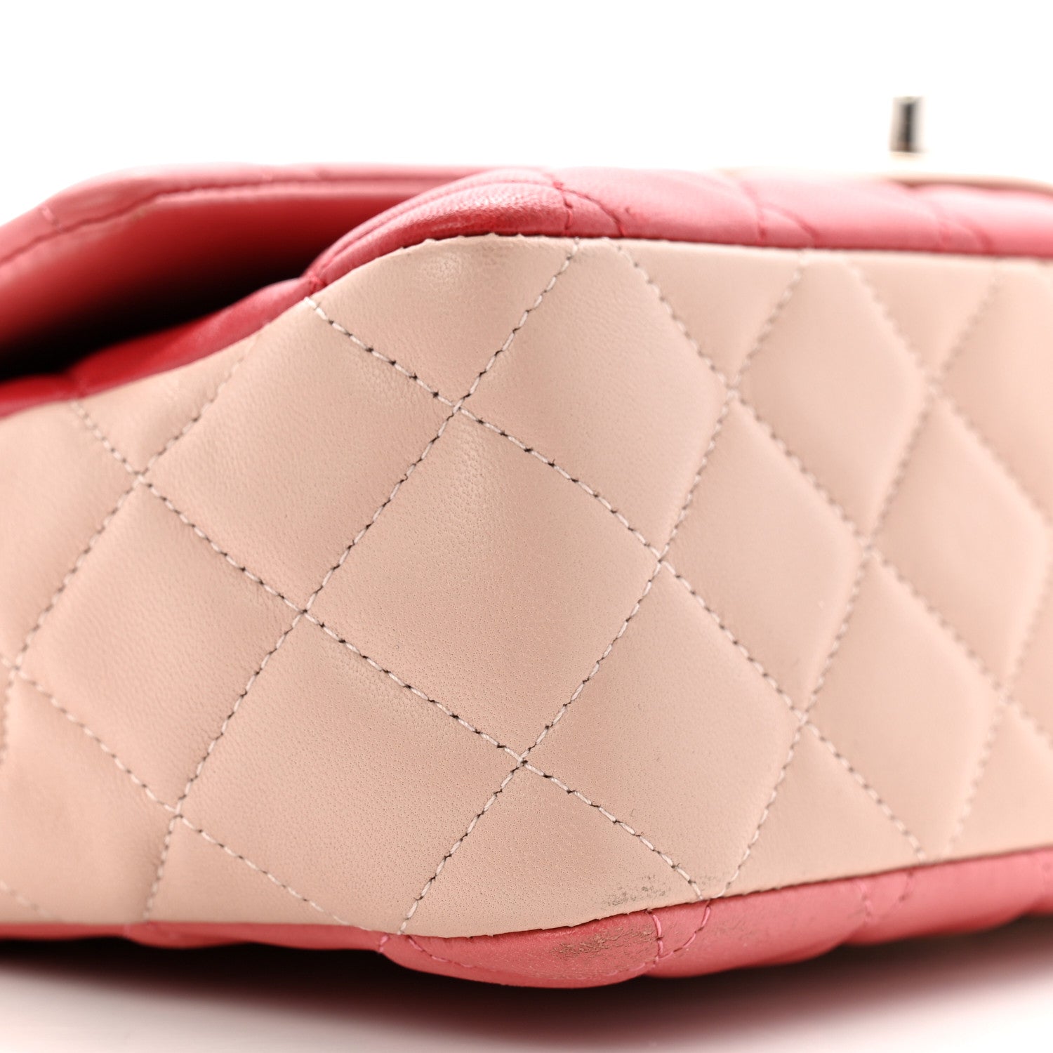 Chanel Lambskin Quilted Tri-Color Medium Valentine Charms Single Flap Pink 9 of 15