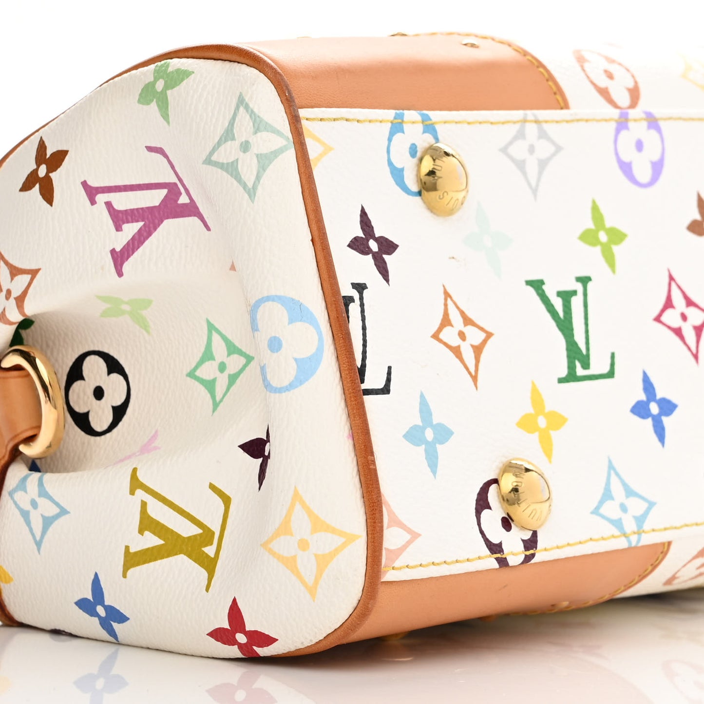 Monogram Multicolor Beverly MM White