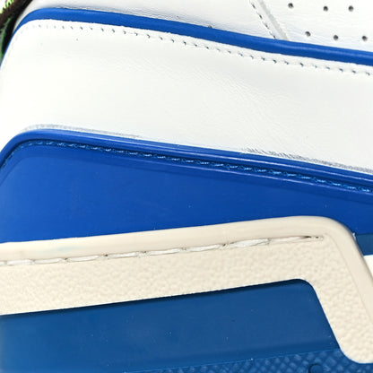 Louis Vuitton Calfskin Monogram Walk In The Park Mens LV Trainer Sneakers 9 Blue Multicolor 10 of 10