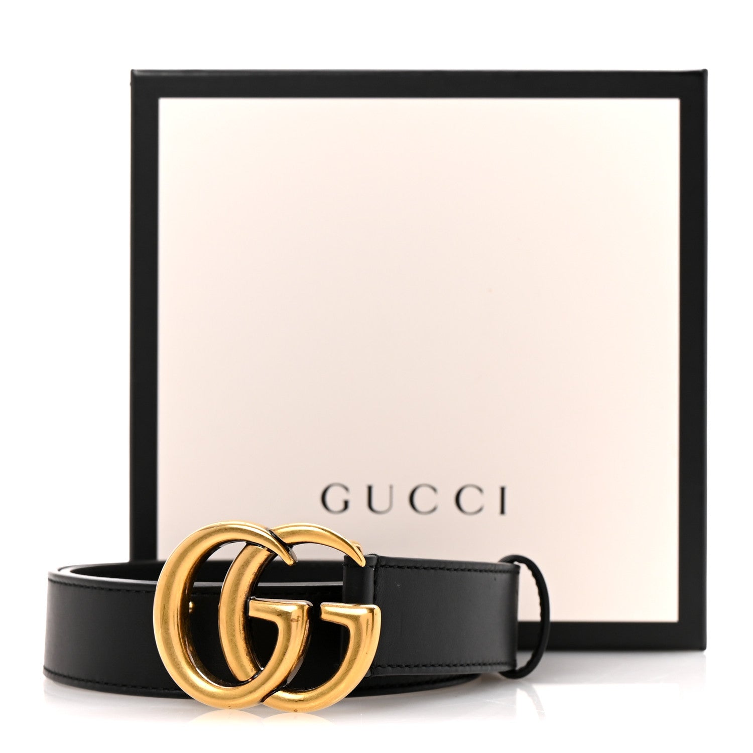 Gucci Calfskin Double G 30mm Belt 80 32 Black 7 of 7