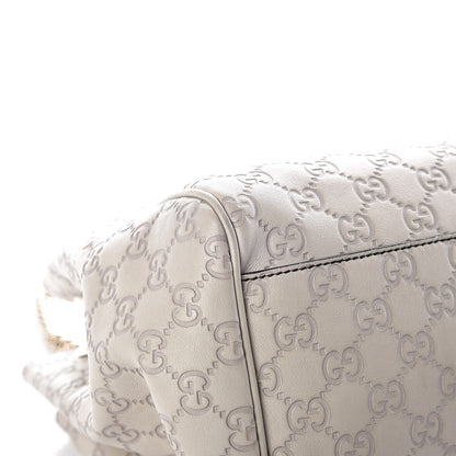 Gucci Guccissima Signature Medium Emily Shoulder Bag Mystic White 11 of 14