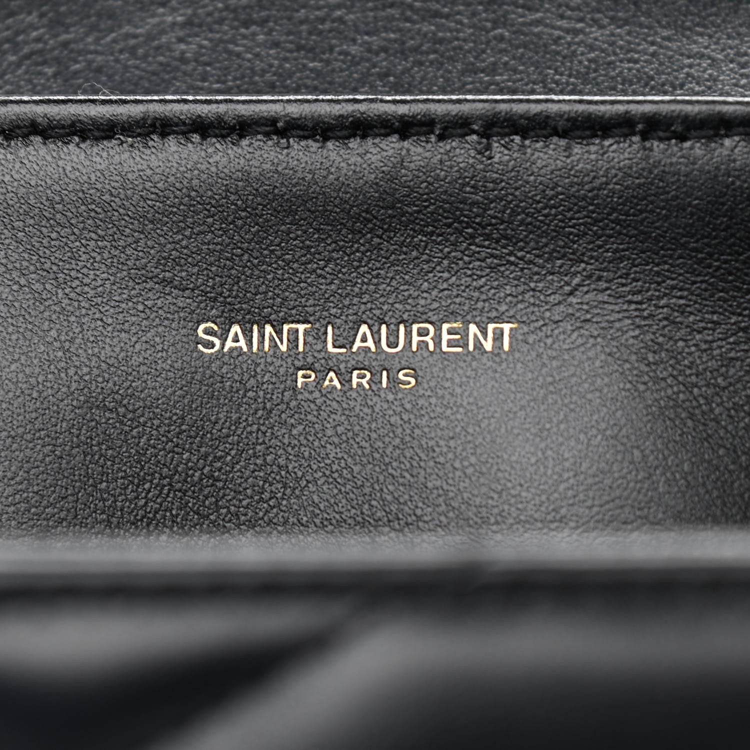 Saint Laurent Calfskin Y Quilted Monogram Small Loulou Chain Satchel Black 6 of 12