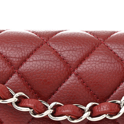 Chanel Caviar Quilted Medium Double Flap Burgundy 8 of 12