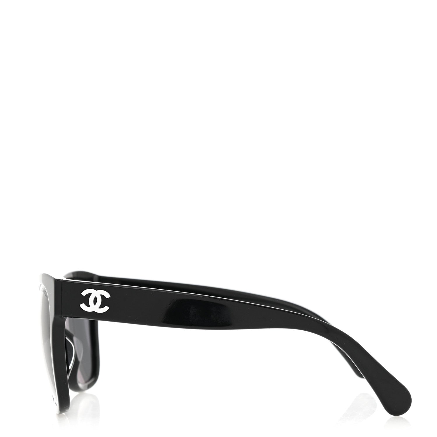 Chanel Acetate Polarized Square CC Sunglasses 5380 Black 3 of 7