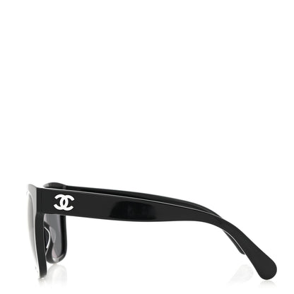 Chanel Acetate Polarized Square CC Sunglasses 5380 Black 3 of 7