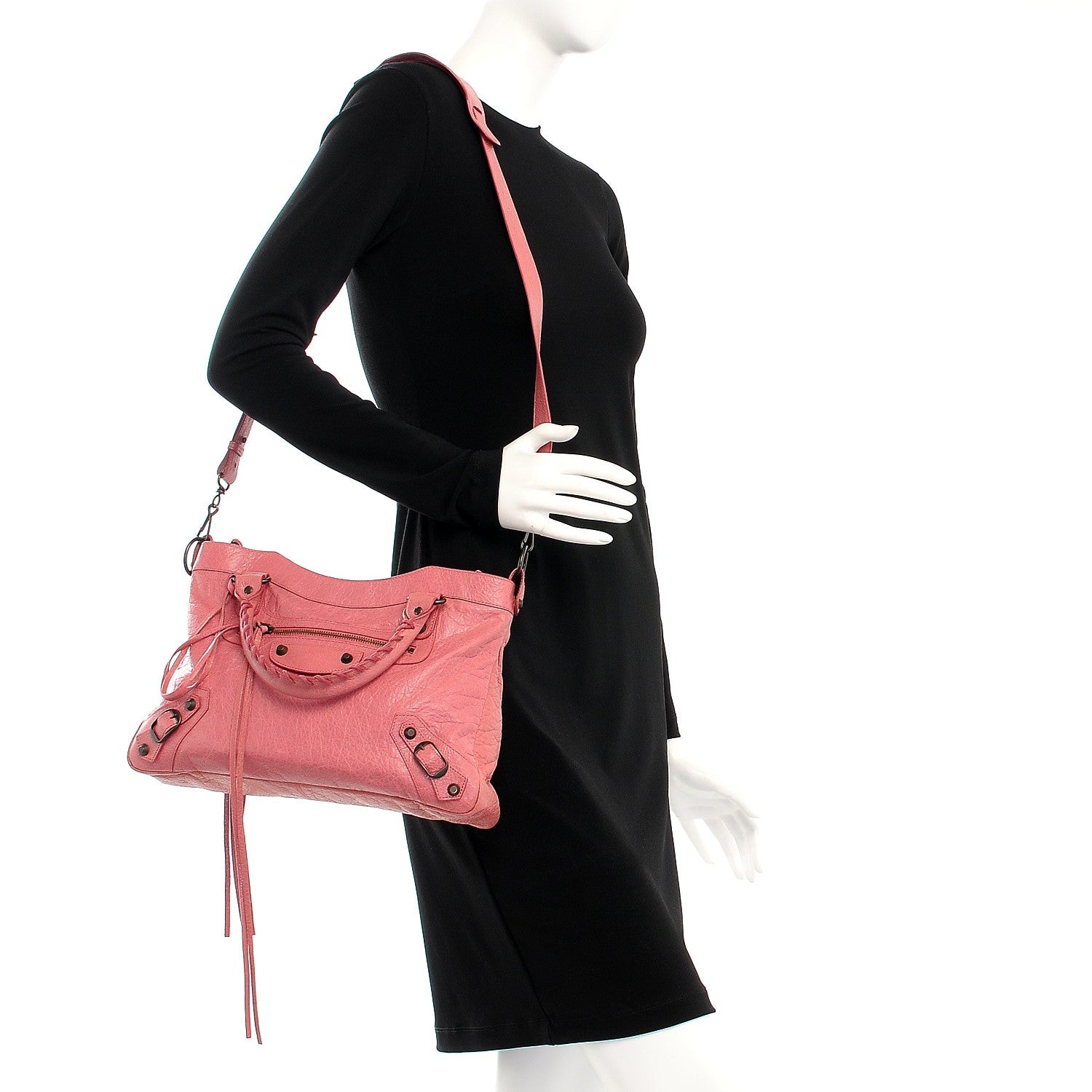 Balenciaga Agneau Classic Hardware Town Rose Bombon Raspberry 2 of 8