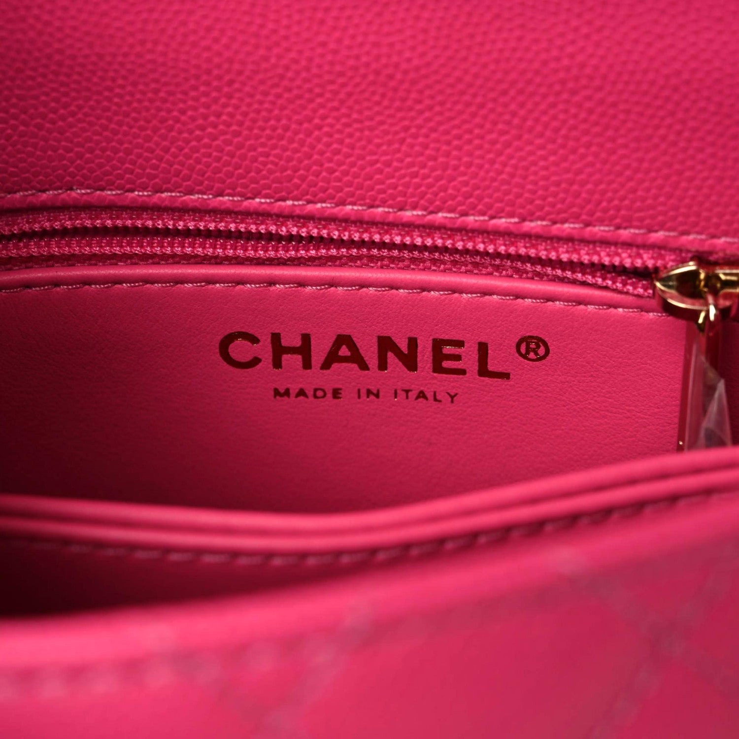 Chanel Caviar Quilted Extra Mini Coco Handle Flap Rose 8 of 10