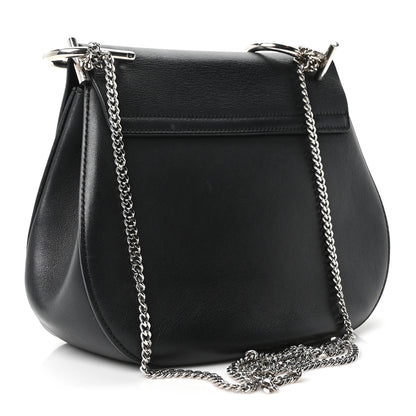 Chloe Suede Smooth Calfskin Drew Shoulder Bag Black 3 of 10