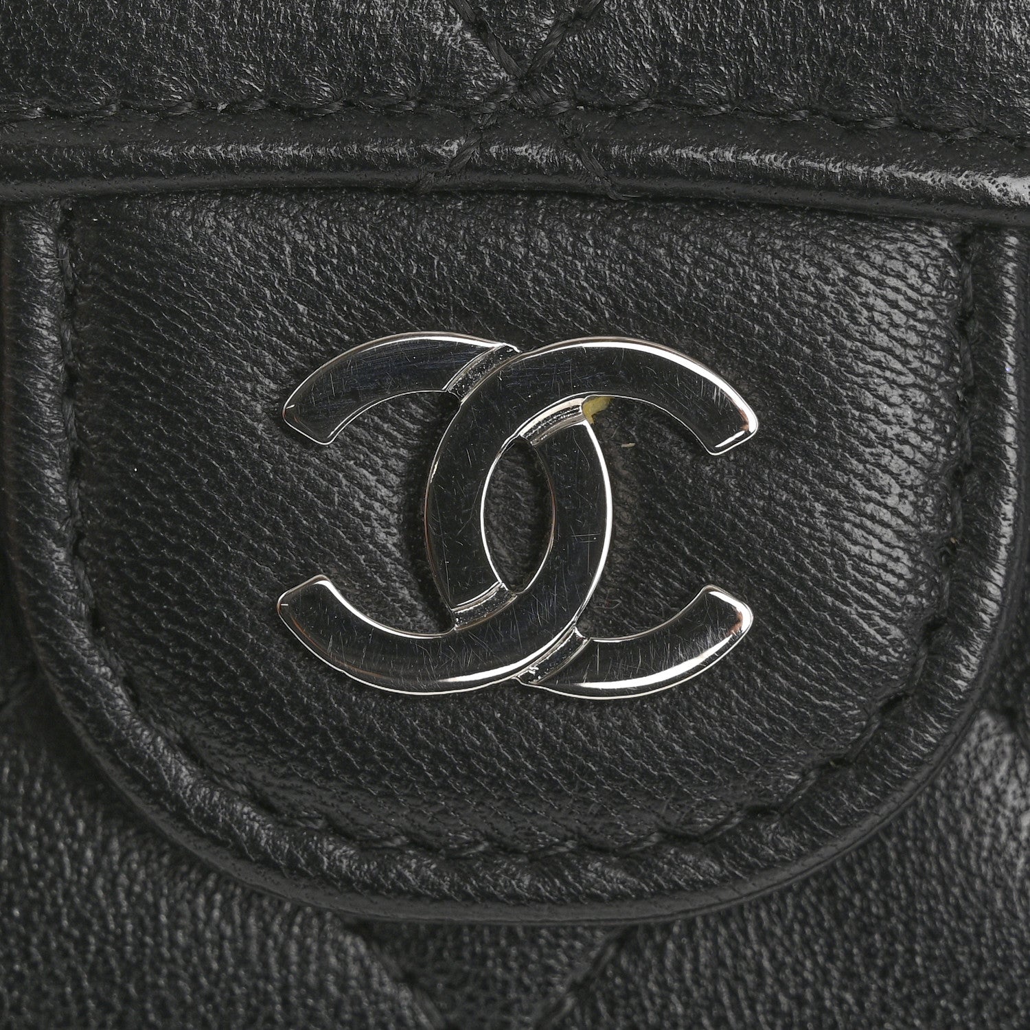 Chanel Lambskin Quilted Flap Card Holder Wallet Black 12 of 12