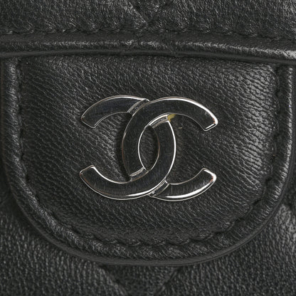 Chanel Lambskin Quilted Flap Card Holder Wallet Black 12 of 12