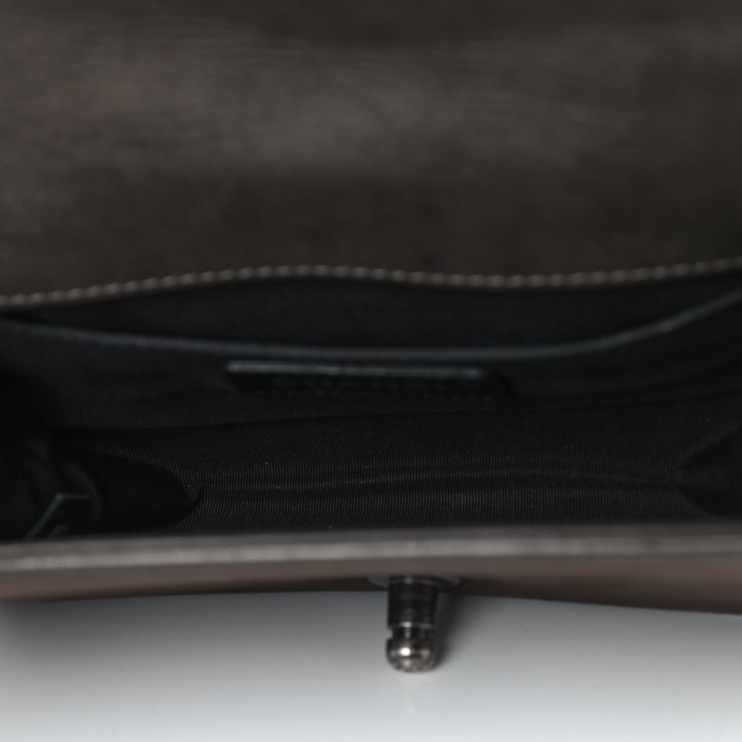 Calfskin Double Stitch Small Boy Flap