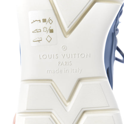 Louis Vuitton Denim Rubber Monogram Fastlane Low Sneakers 5.5 Navy 9 of 10